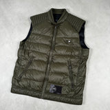 Padded Down Vest Olive