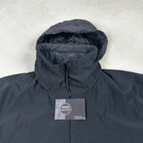 Ghost Nylon Cotton 3L 1/2 Zip Smock Black