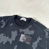 Grid Check Camo Sweatshirt Black