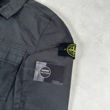 Supima Cotton Twill Stretch Overshirt Grey