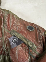 Kan - D Hooded Down Jacket Red & Green