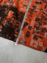 Earth Mapping Camouflage Jacket With Primaloft Insualtion Orange