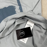 Scratched Paint Print T - Shirt Light Blue