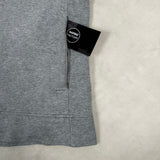 1/4 Zip Panel Sweatshirt Grey