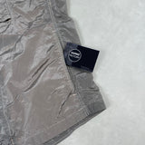 Nylon Metal Overshirt Silver