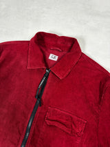 Corduroy Zip Overshirt Red