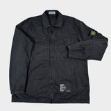 Garment Dyed Wash Overshirt Black