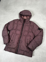 Garment Dyed Crinkle Reps NY Down Jacket Burgundy
