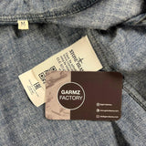 Stone Island - Chambray Denim Button Shirt Blue