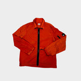 Chrome Zipped Overshirt Orange