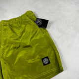 Nylon Metal Swim Shorts Lime Green