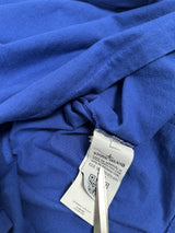 Long Sleeve Arm Badge T - Shirt Blue