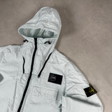 114wn T.co+old Detachable Hood Overshirt Light Blue