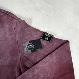 Hand Corrosion Sweatshirt Burgundy