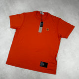 Compass Patch Logo T - Shirt Orange
