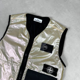 Special Process Iridescent Reflex Mat Gilet Gold