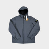 Soft Shell Hooded Jacket With Primaloft Insulation Grey