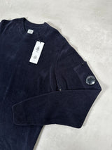 Chenille Knit Lens Jumper Navy