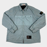 Nylon Smerigliata Lined Overshirt Light Blue