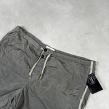 Nylon Metal Swim Shorts Silver