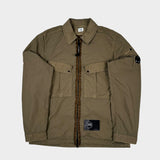 Flatt Nylon Zip Overshirt Brown