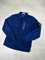 Nylon Metal Lined Overshirt Blue