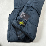 Opaque Nylon Tela Hooded Gilet Navy
