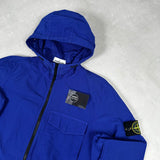 Naslan Light Hooded Overshirt Blue