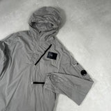 Chrome Hooded Smock Silver
