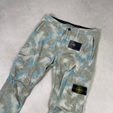 Camo Devore Cargo Trousers Blue