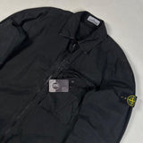 Stone Island - Garment Dyed Zip Overshirt Black