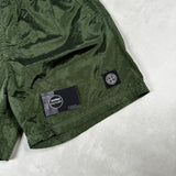 Nylon Metal Econyl Swim Shorts Green