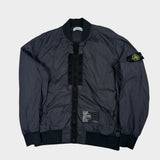 Garment Dyed Crinkle Reps NY Bomber Jacket Navy