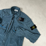 Nylon Metal Overshirt Blue