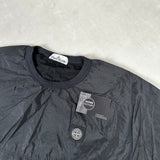 Nylon Metal Ripstop Smock Sweatshirt Black