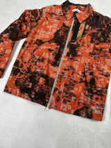 Earth Mapping Camouflage Jacket With Primaloft Insualtion Orange