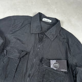 Nylon Metal Ripstop Overshirt Black