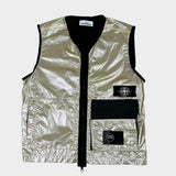 Special Process Iridescent Reflex Mat Gilet Gold