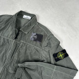 Nylon Metal Pocket Overshirt Green