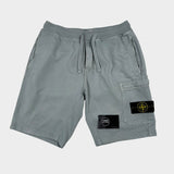 Cotton Fleece Cargo Shorts Blue