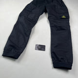 Cuffed Cargo Trousers Black