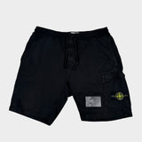 Cotton Sweat Cargo Shorts Black