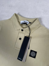 Short Sleeve Polo Shirt Natural Beige