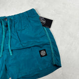 Nylon Metal Swim Shorts Blue