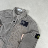 Nylon Metal Overshirt Silver