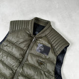 Padded Down Vest Olive
