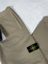 Cotton Fleece Joggers Beige