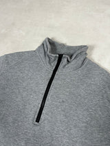 Quarter Zip Sweatshirt Grey