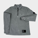 1/2 Zip Corduroy Overshirt Grey