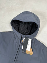 Soft Shell Hooded Jacket With Primaloft Insulation Grey